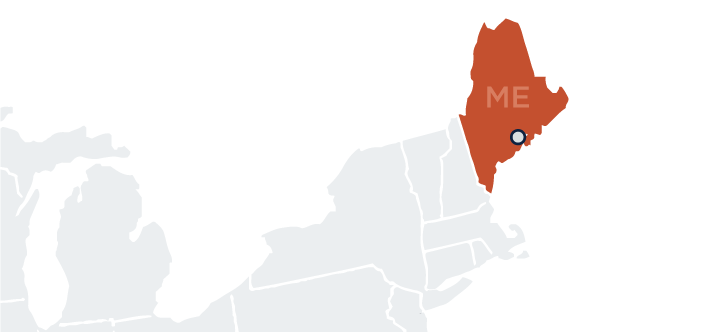 Northeast Point Map - Maine
